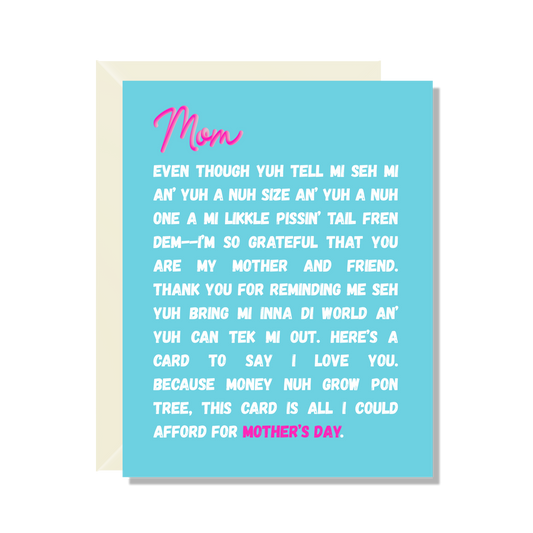 Nuh One A Yuh Fren Greeting Card