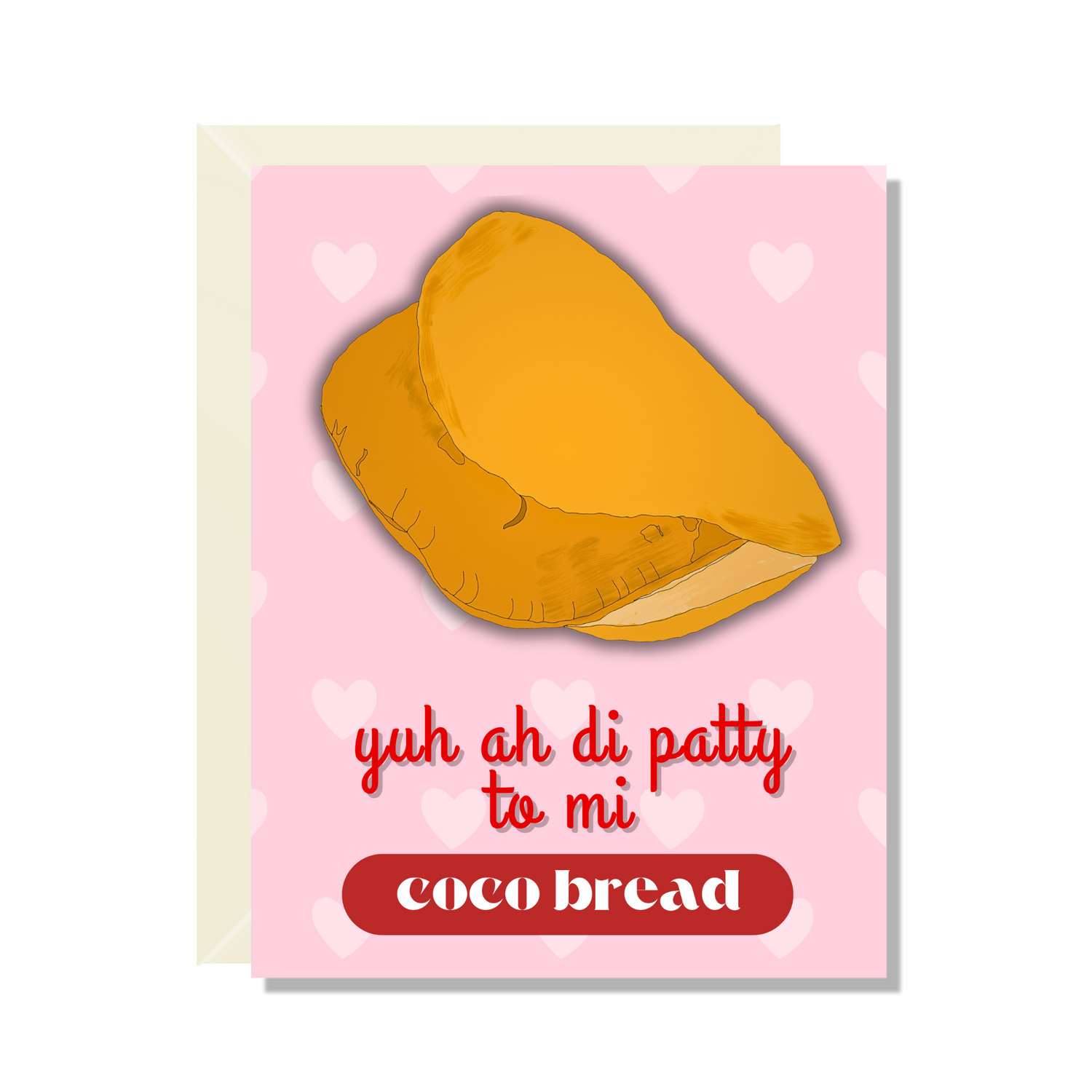 Patty To Mi Coco Bread Greeting Card