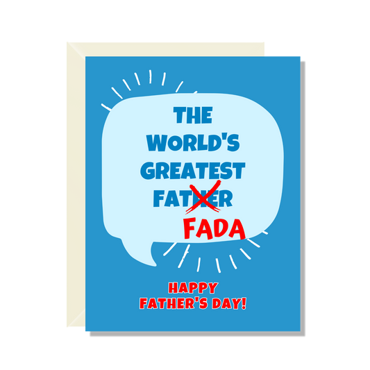 World's Greatest Fada Greeting Card
