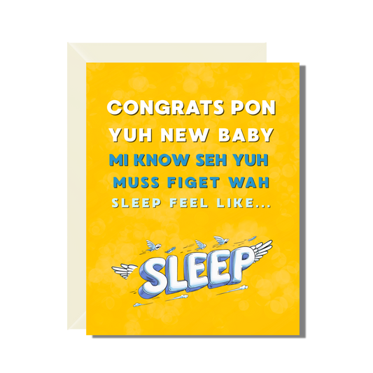 New Baby, No Sleep Greeting Card