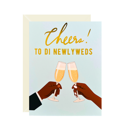 Cheers Newlyweds Greeting Card